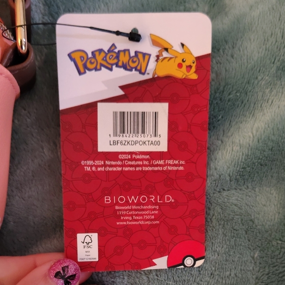 Bioworld Pokémon Pink Crossbody Bag - Picture 2 of 10
